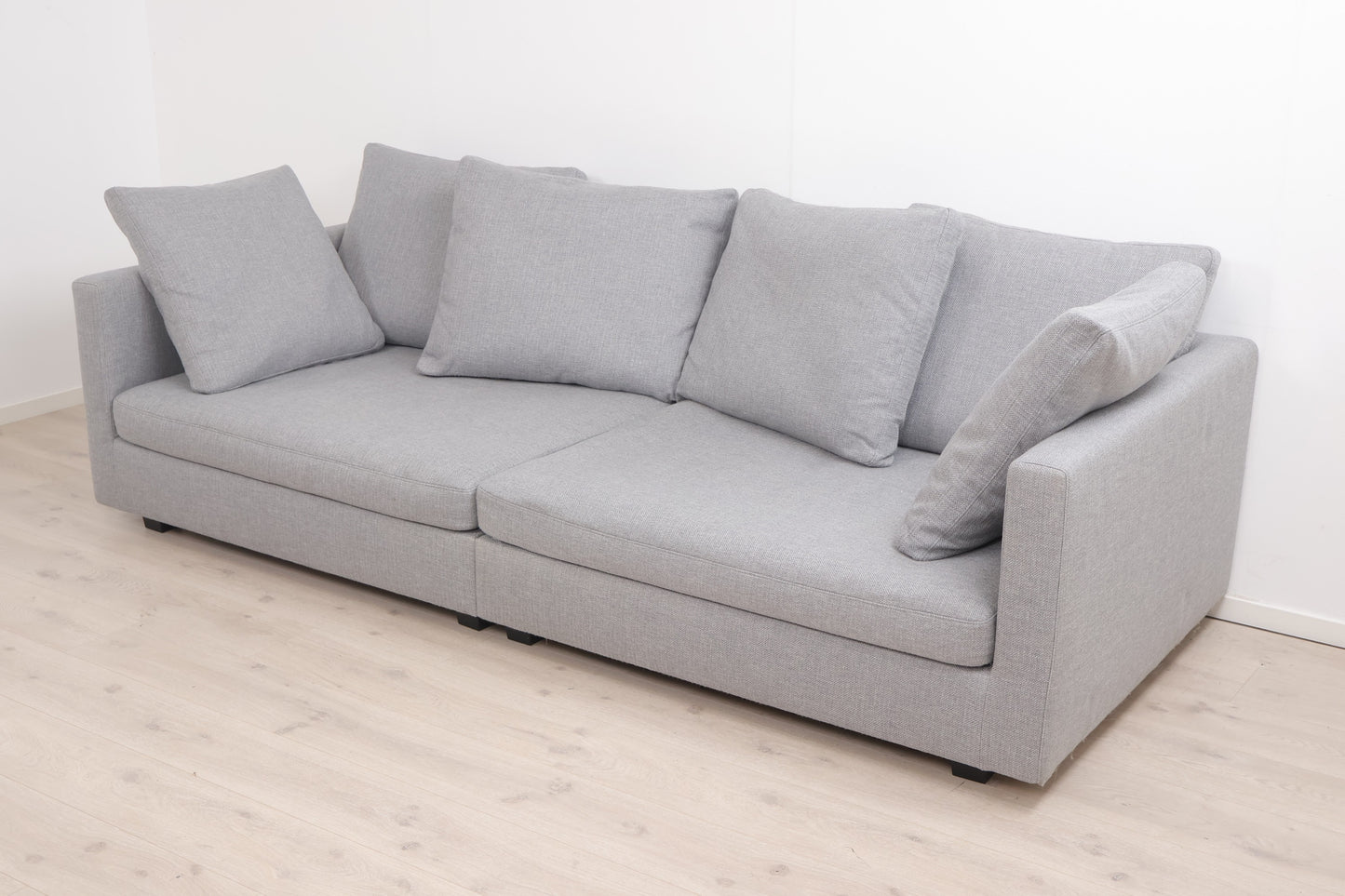 Nyrenset | Lys grå Habitat Viking 3-seter sofa