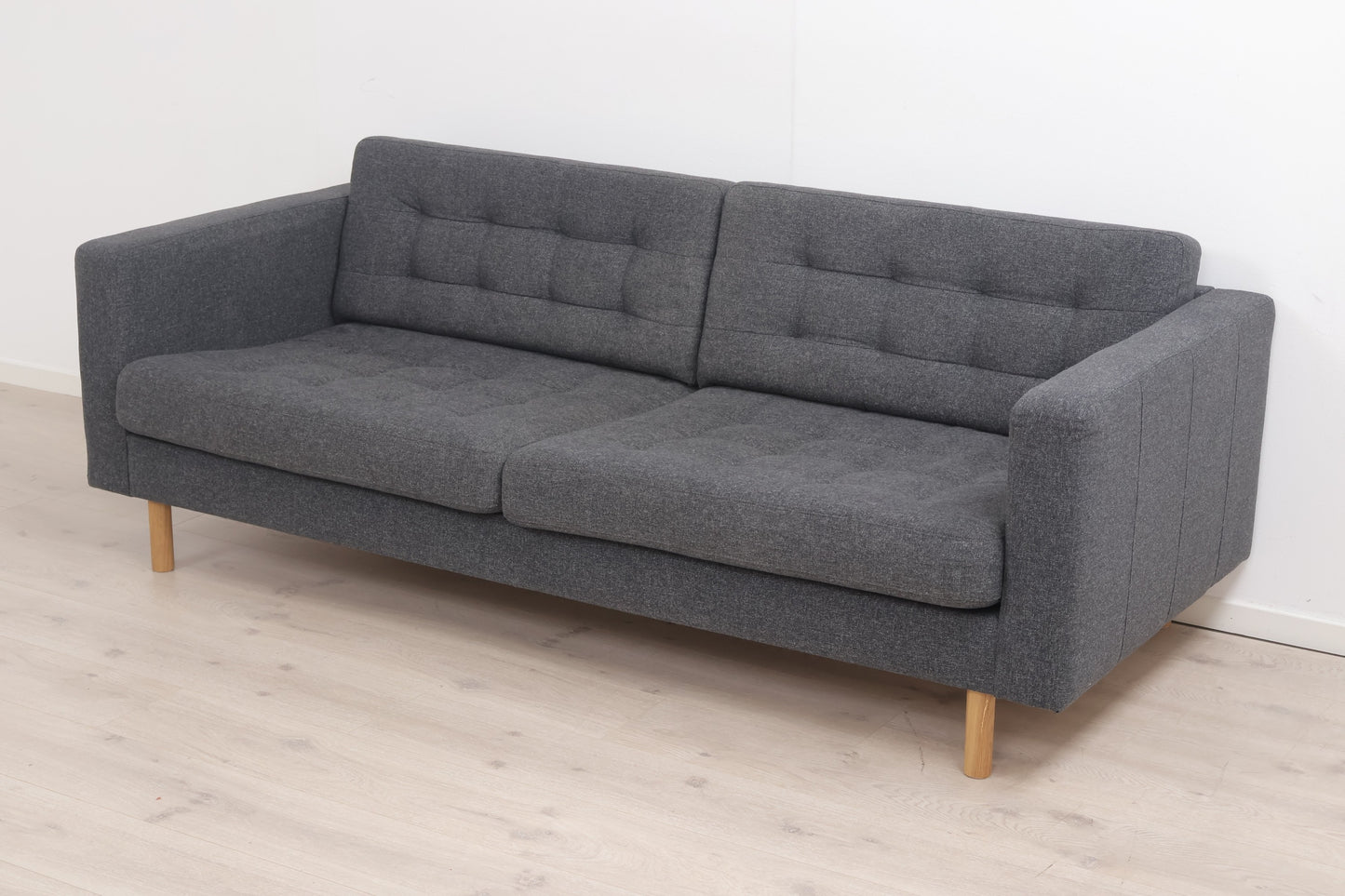 Nyrenset | Mørk grå IKEA Landskrona 3-seter sofa