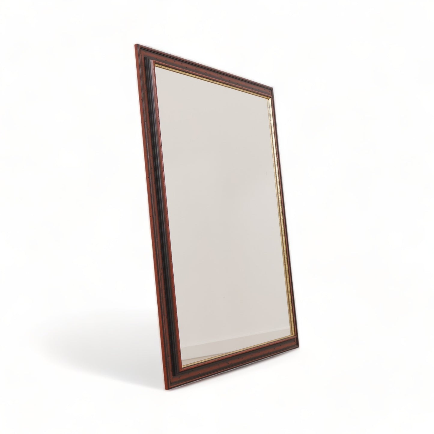 Kvalitetssikret | Speil med mørk brun ramme