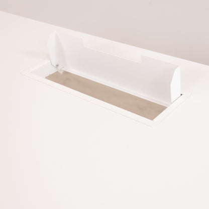 Kvalitetssikret | Euklides skrivebord i hvit/sort. 160x80 cm