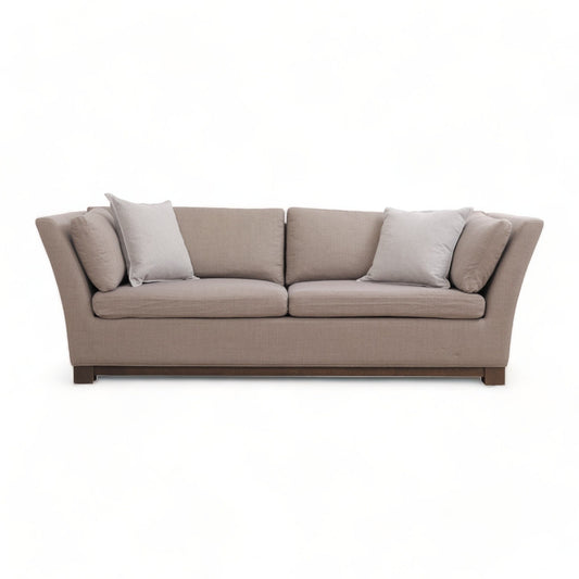 Nyrenset | Beige/brun Slettvoll Dorian 3-seter sofa