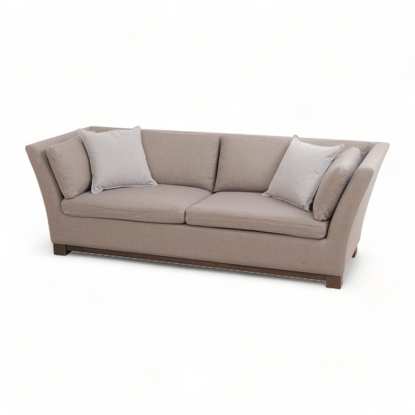 Nyrenset | Beige/brun Slettvoll Dorian 3-seter sofa