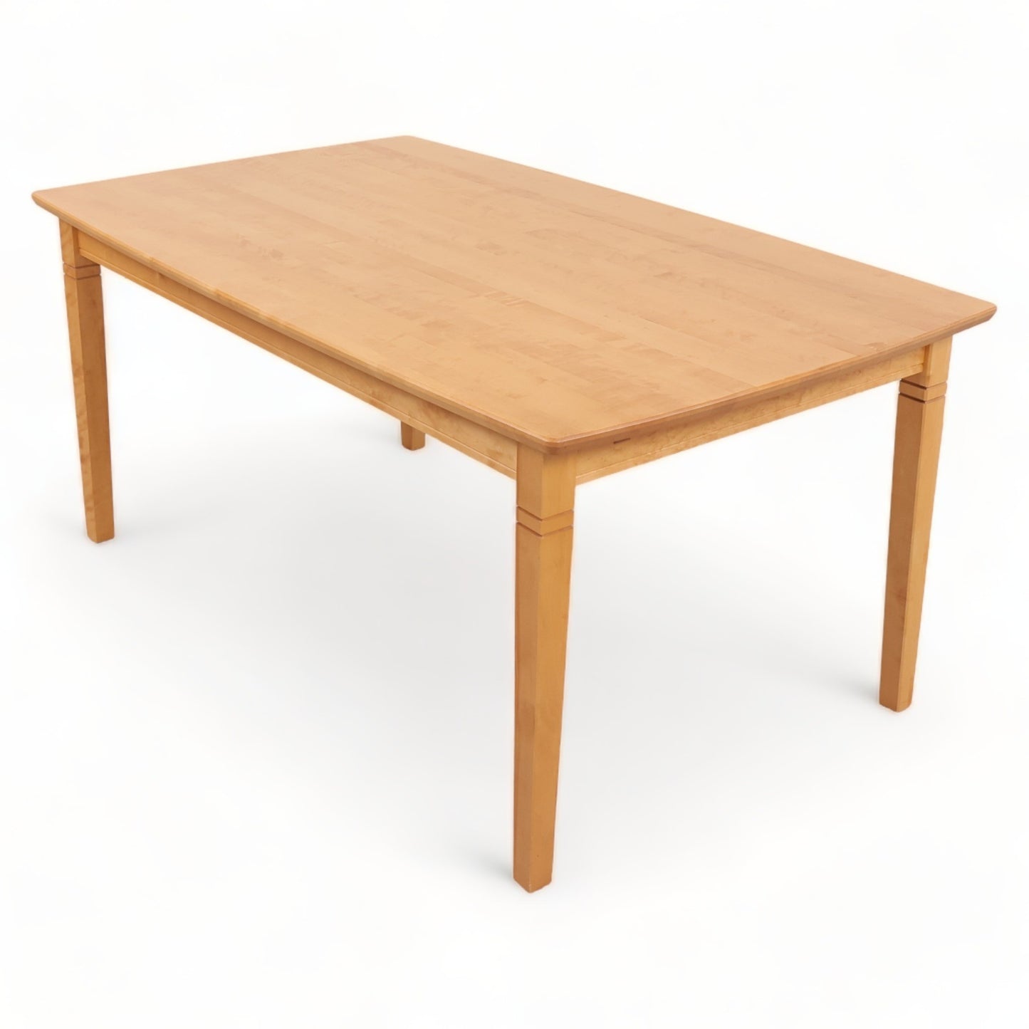 170/253x100 cm, spisebord i honningbeiset bjørk