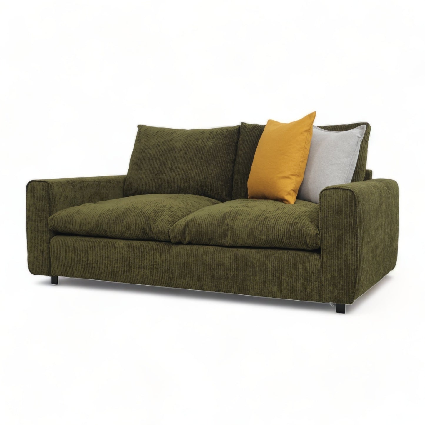 Ubrukt | Mørk grønn Steeton 2-seter sofa
