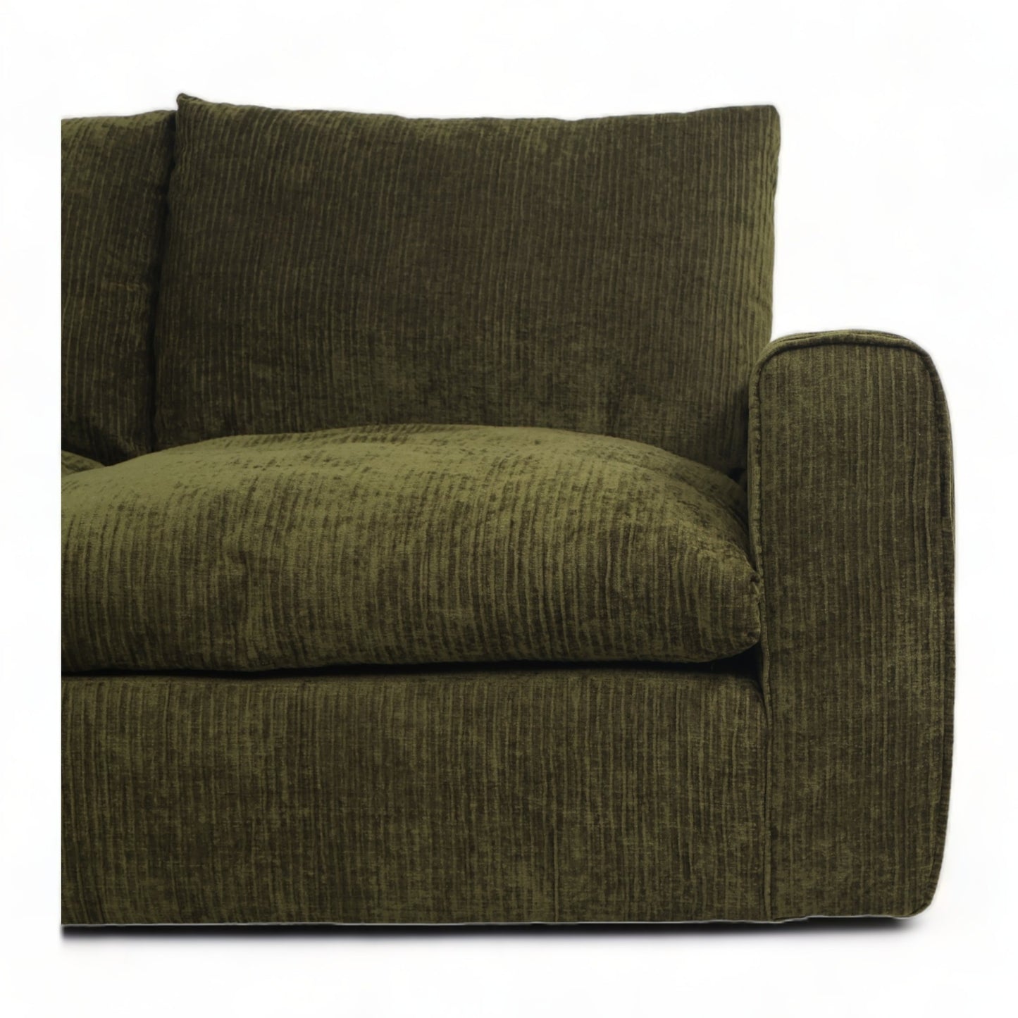 Ubrukt | Mørk grønn Steeton 2-seter sofa