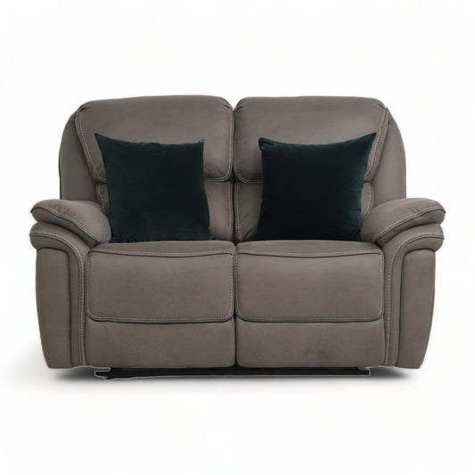 Ubrukt | Brun/grå Preston 2-seter sofa med recliner