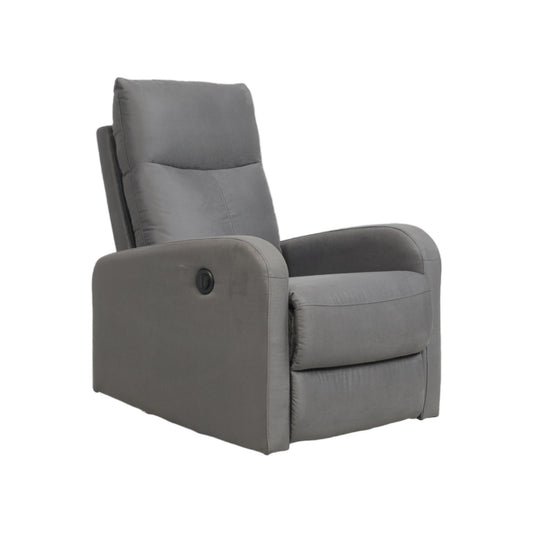 Nyrenset | Grå stol med recliner