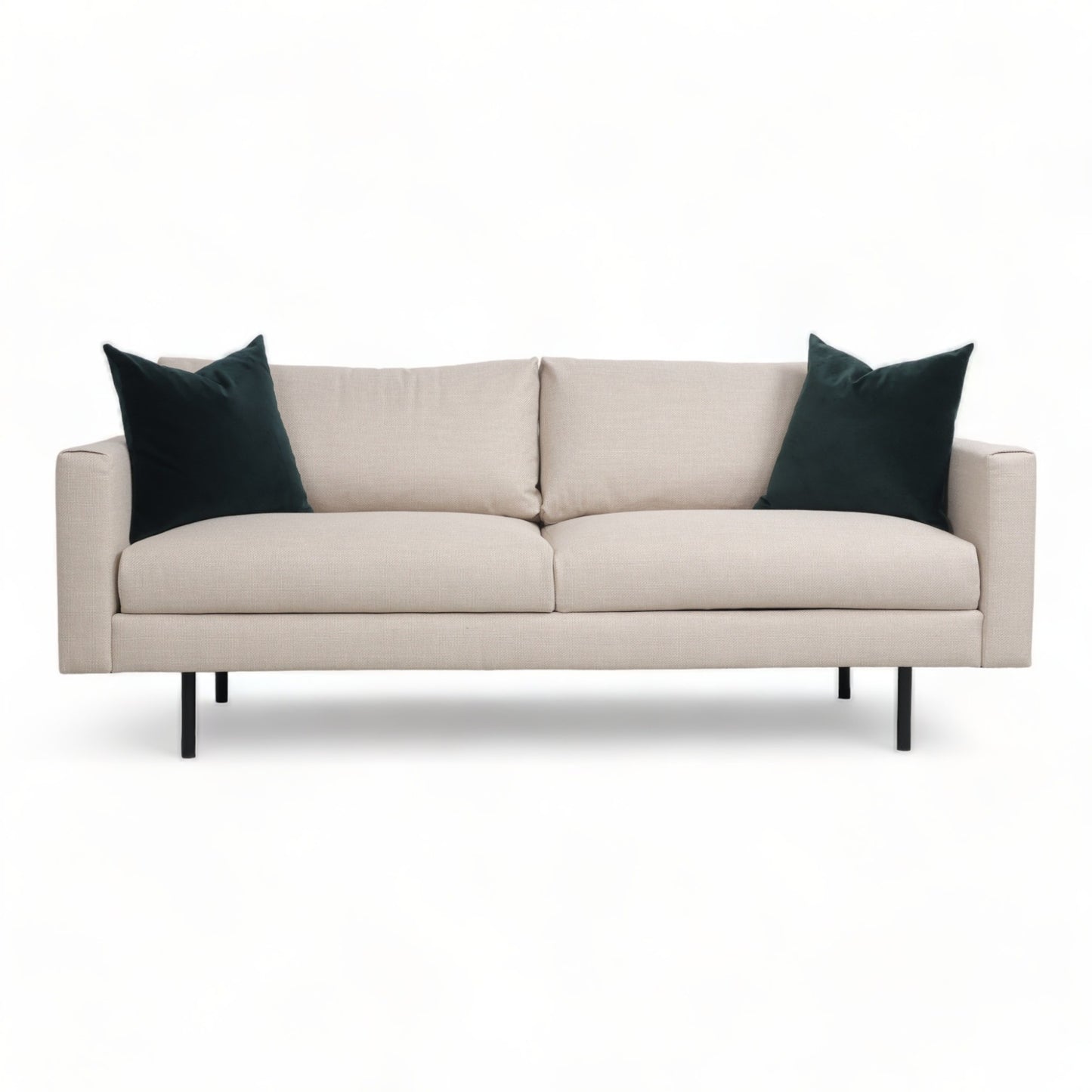 Nyrenset | Beige Paia 3-seter sofa med sorte bein