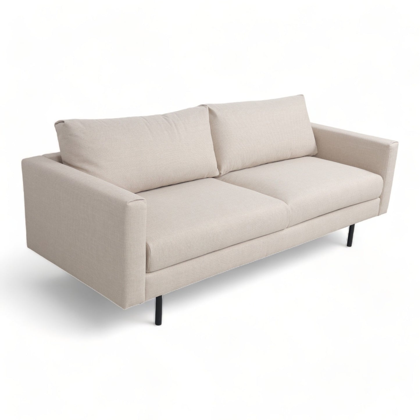 Nyrenset | Beige Paia 3-seter sofa med sorte bein