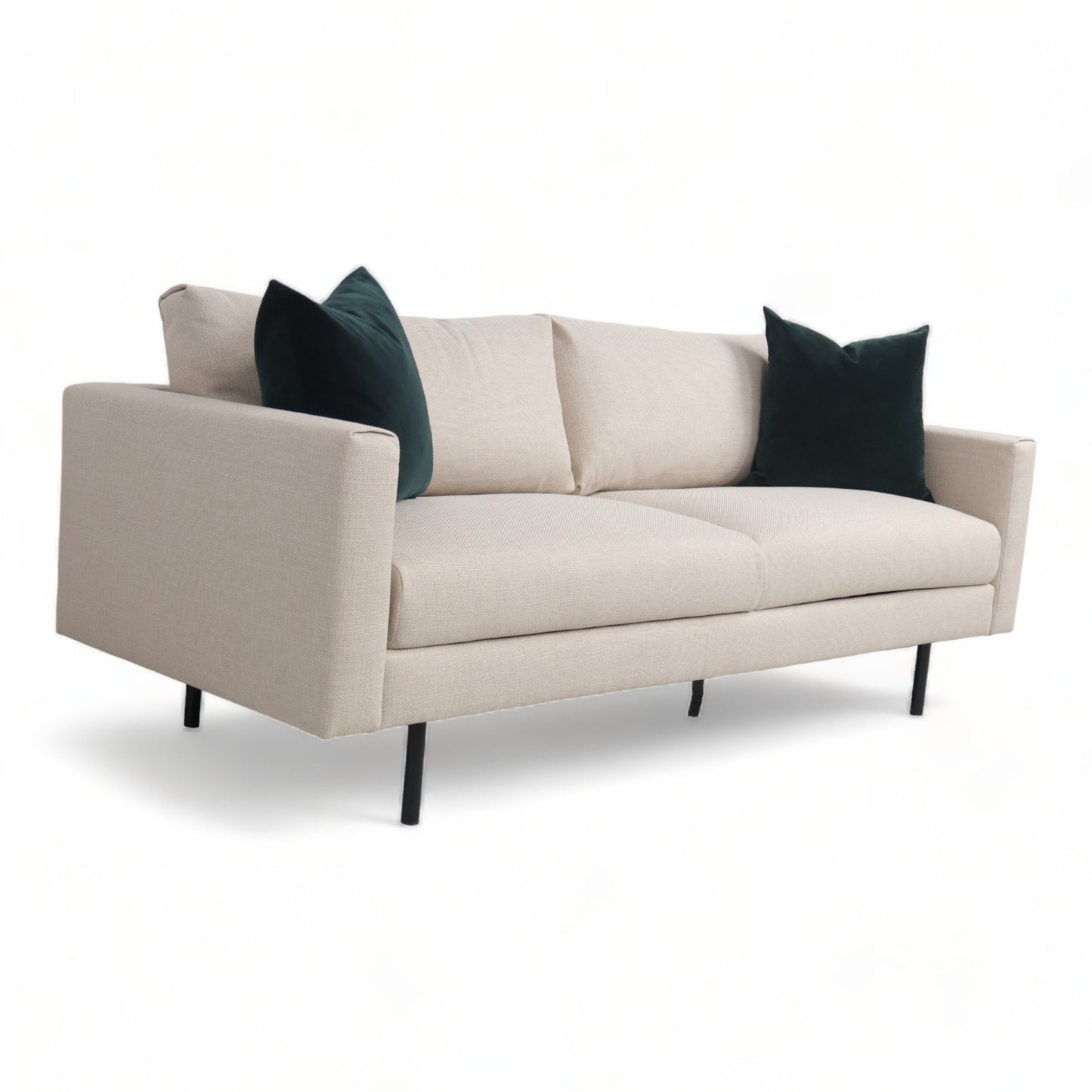 Nyrenset | Beige Paia 3-seter sofa med sorte bein