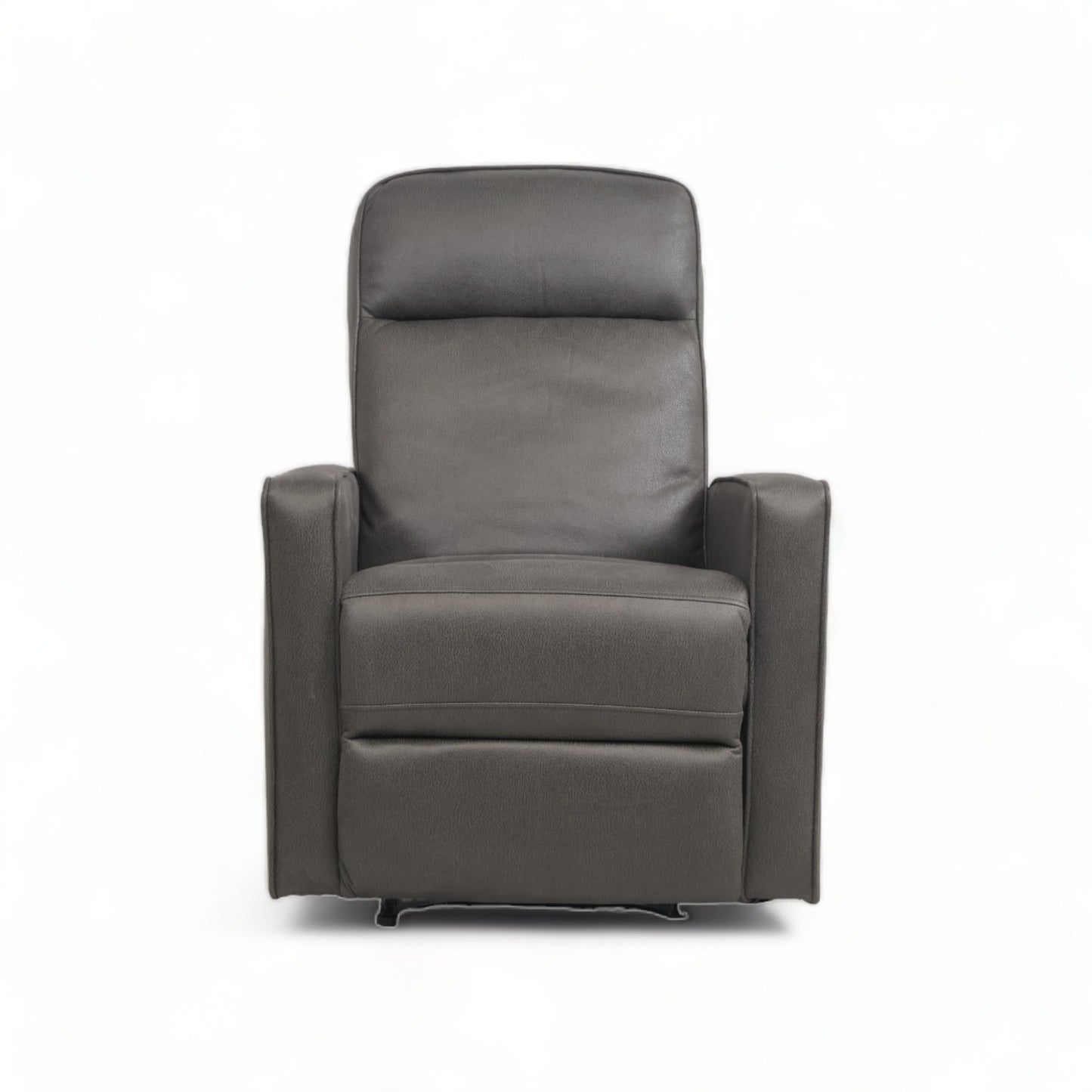 Ubrukt | Mørk grå stol med recliner