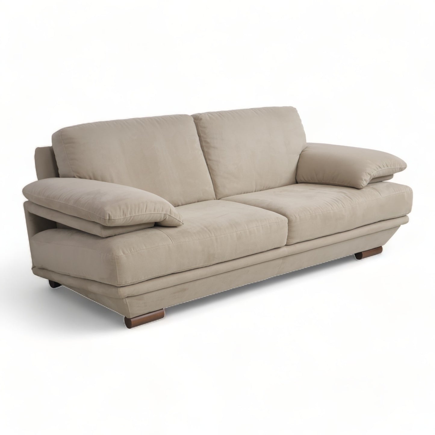 Nyrenset | Grå/beige Natuzzi Plaza 2-seter sofa