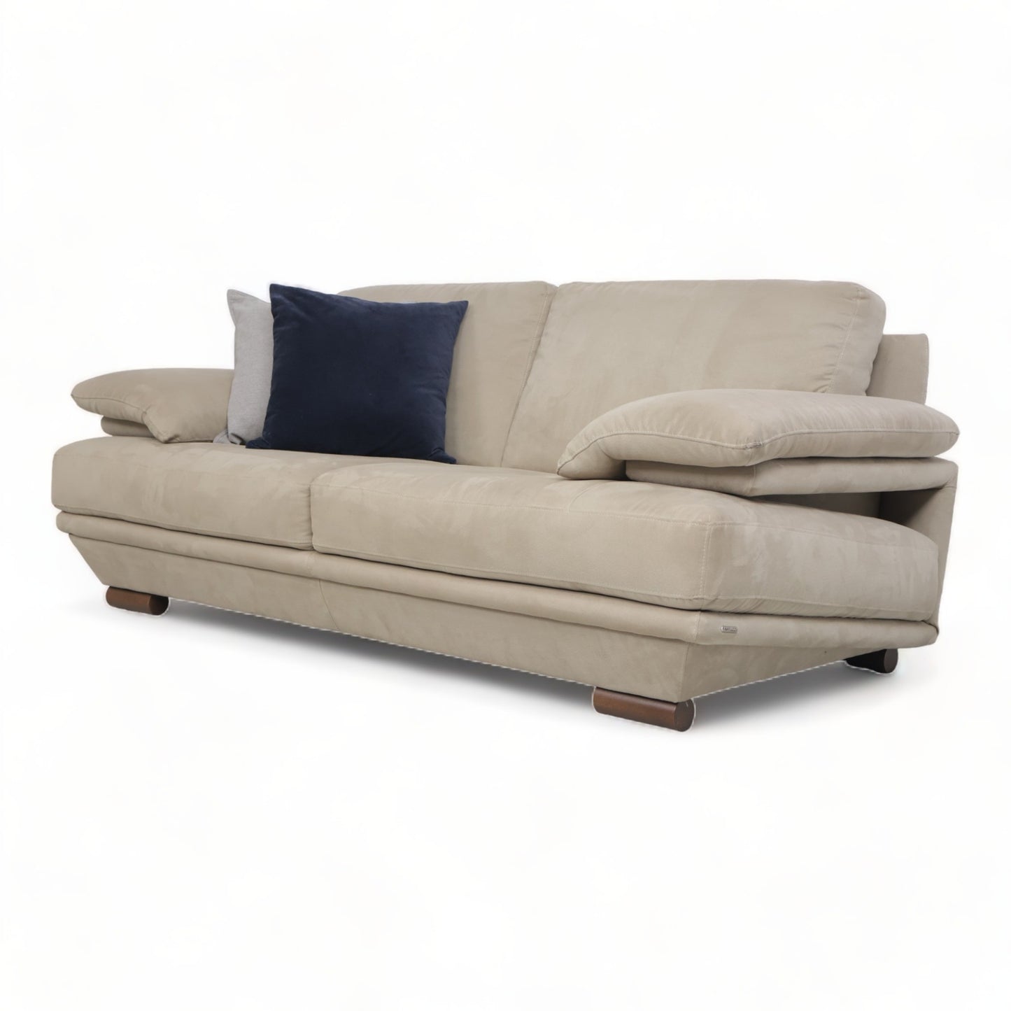 Nyrenset | Grå/beige Natuzzi Plaza 2-seter sofa