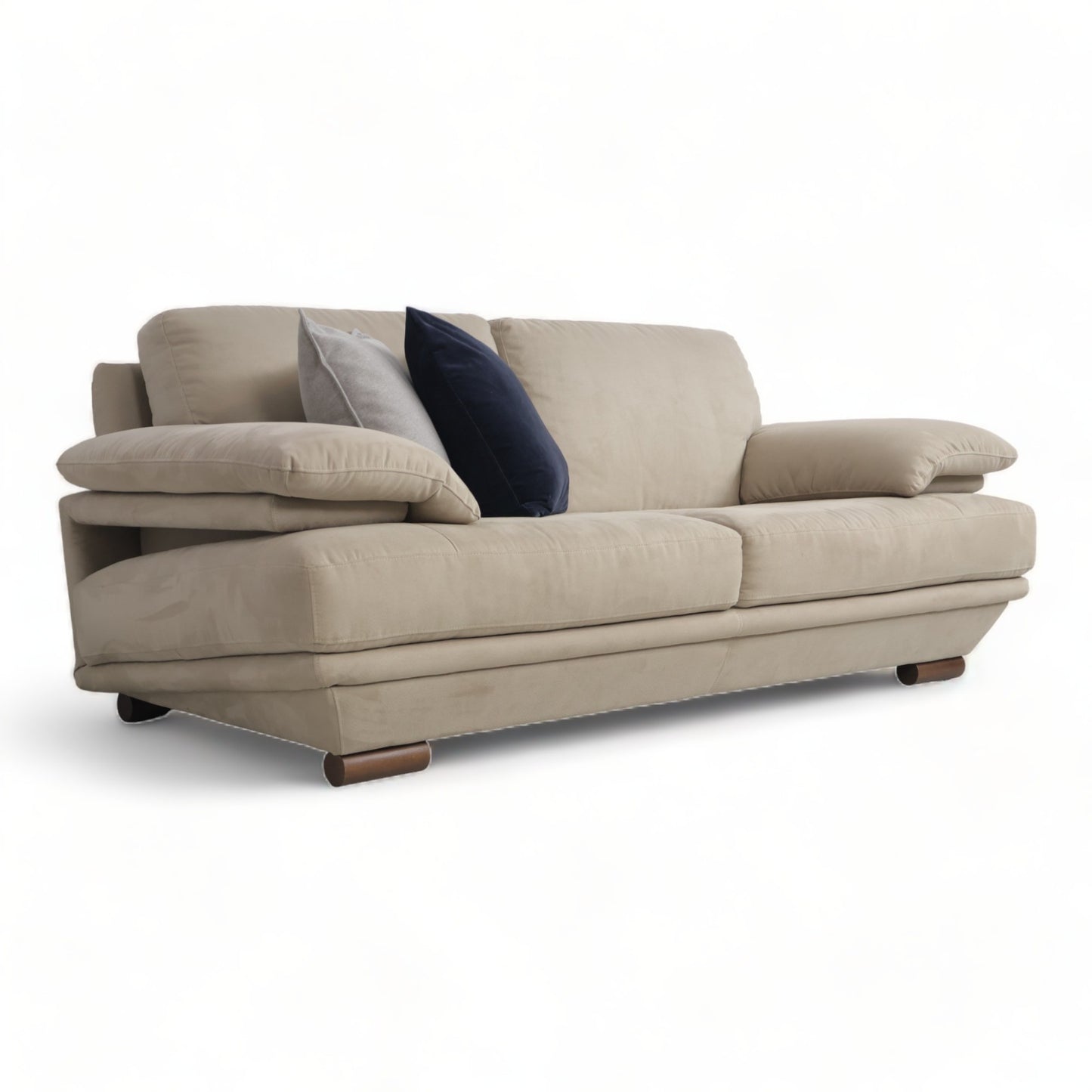 Nyrenset | Grå/beige Natuzzi Plaza 2-seter sofa