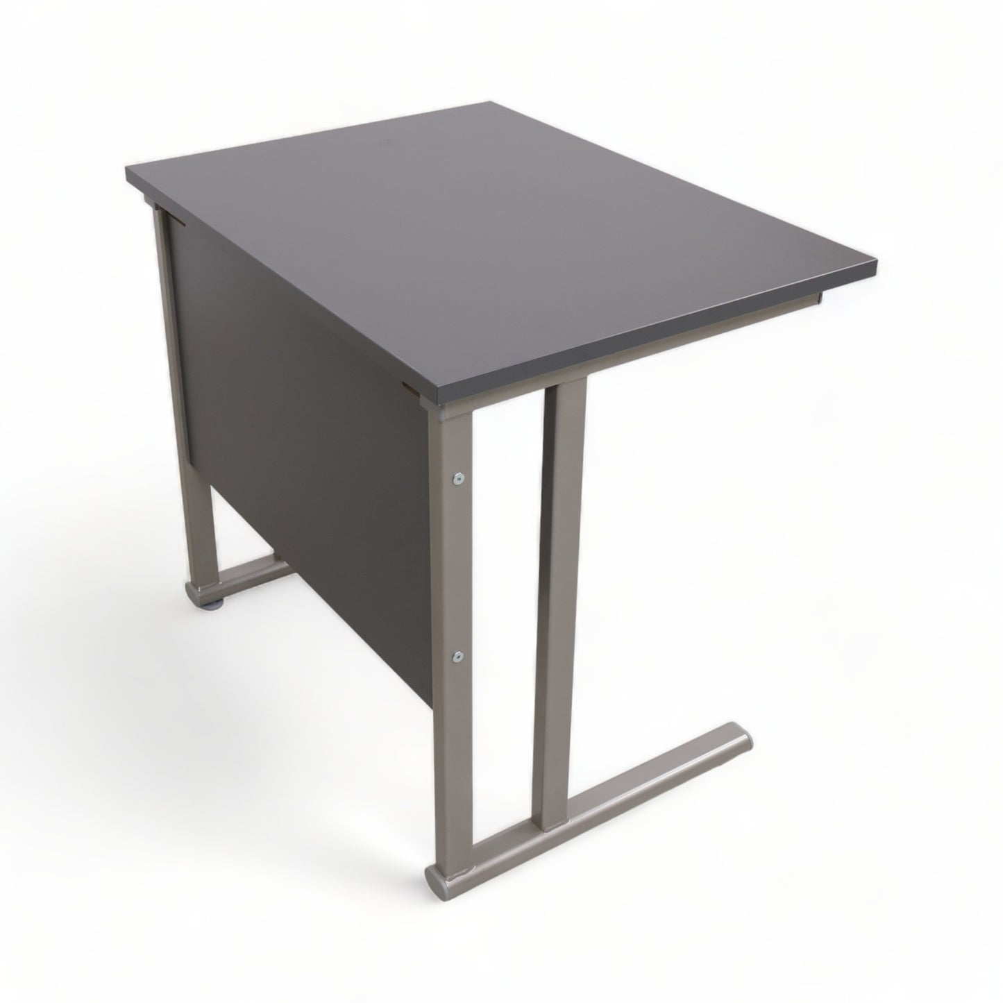 Helt nytt | FLEXUS skrivebord, L800 B600 H720 mm, grå/alu