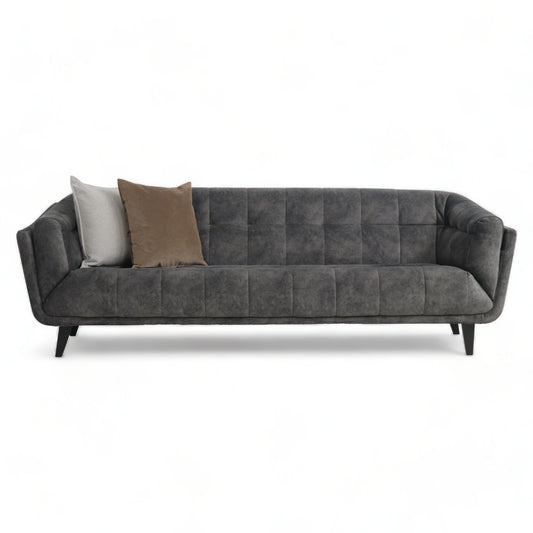 Nyrenset | Mørk grå Calgary 3-seter sofa i velur