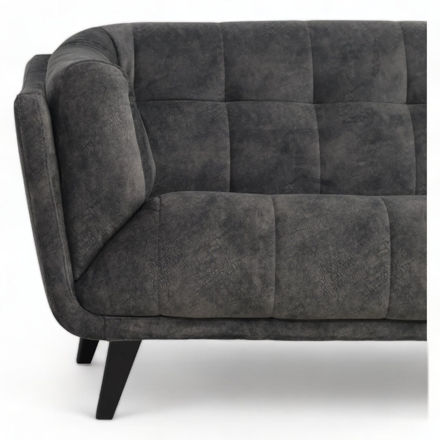 Nyrenset | Mørk grå Calgary 3-seter sofa i velur