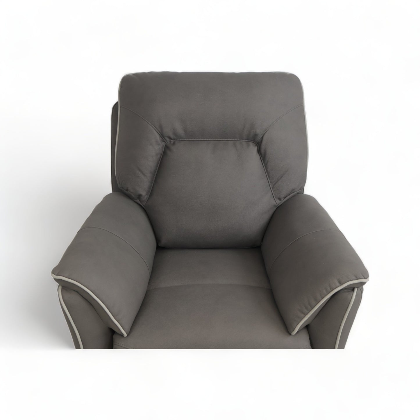 Nyrenset | Mørk grå stol med recliner