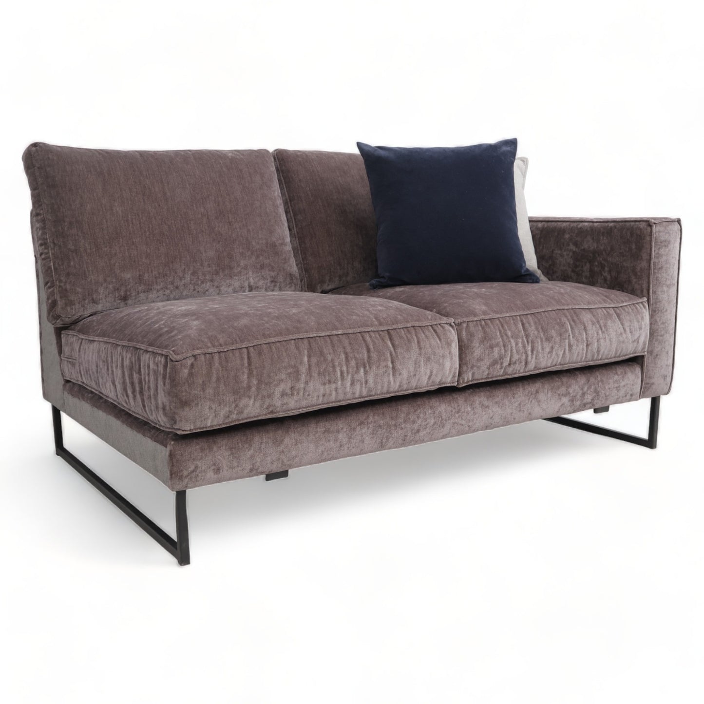 Helt nytt | Mørk grå/brun Ashford 2-seter sofa/modulsofa