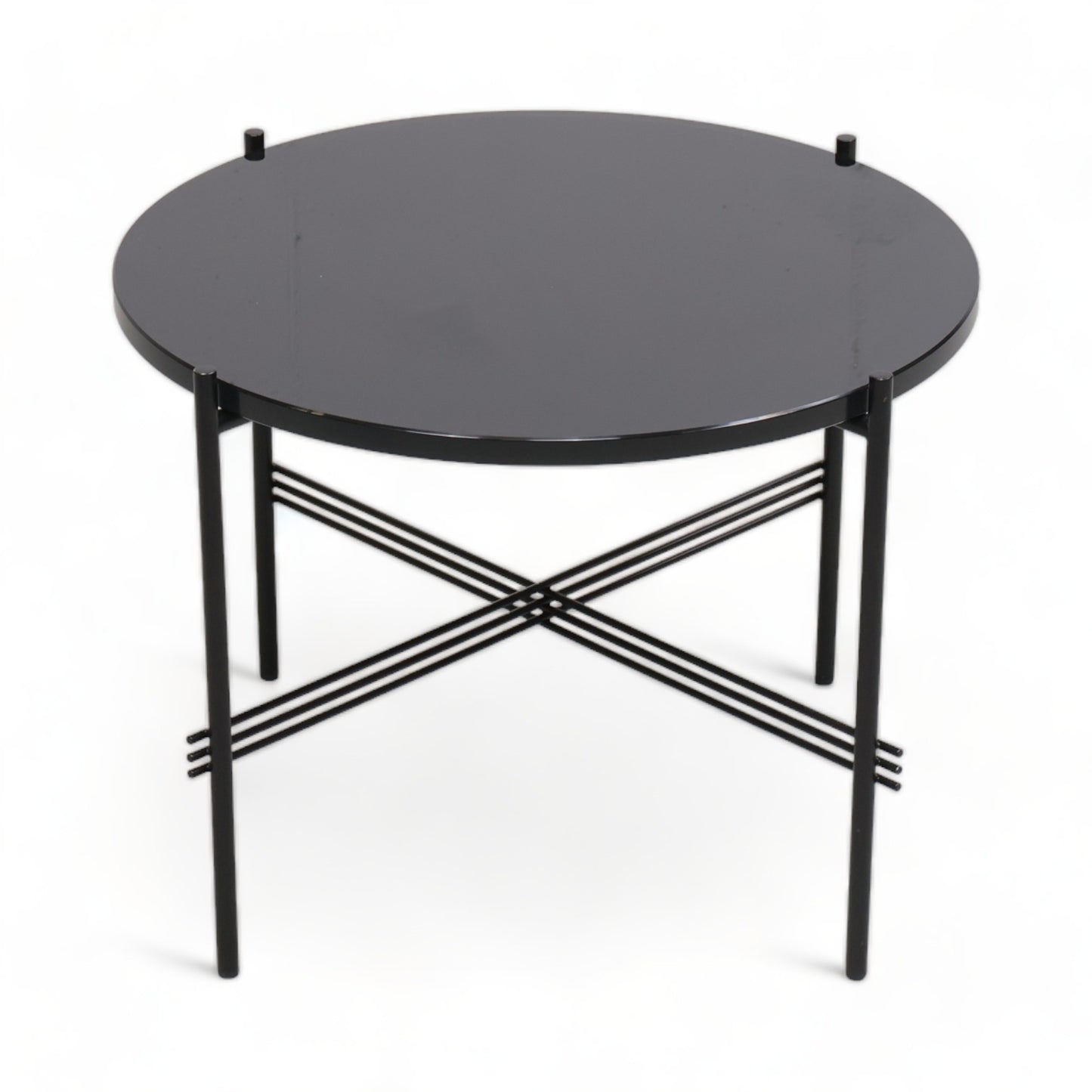 Kvalitetssikret | Gubi TS Coffee Table (Ø55) i sort farge