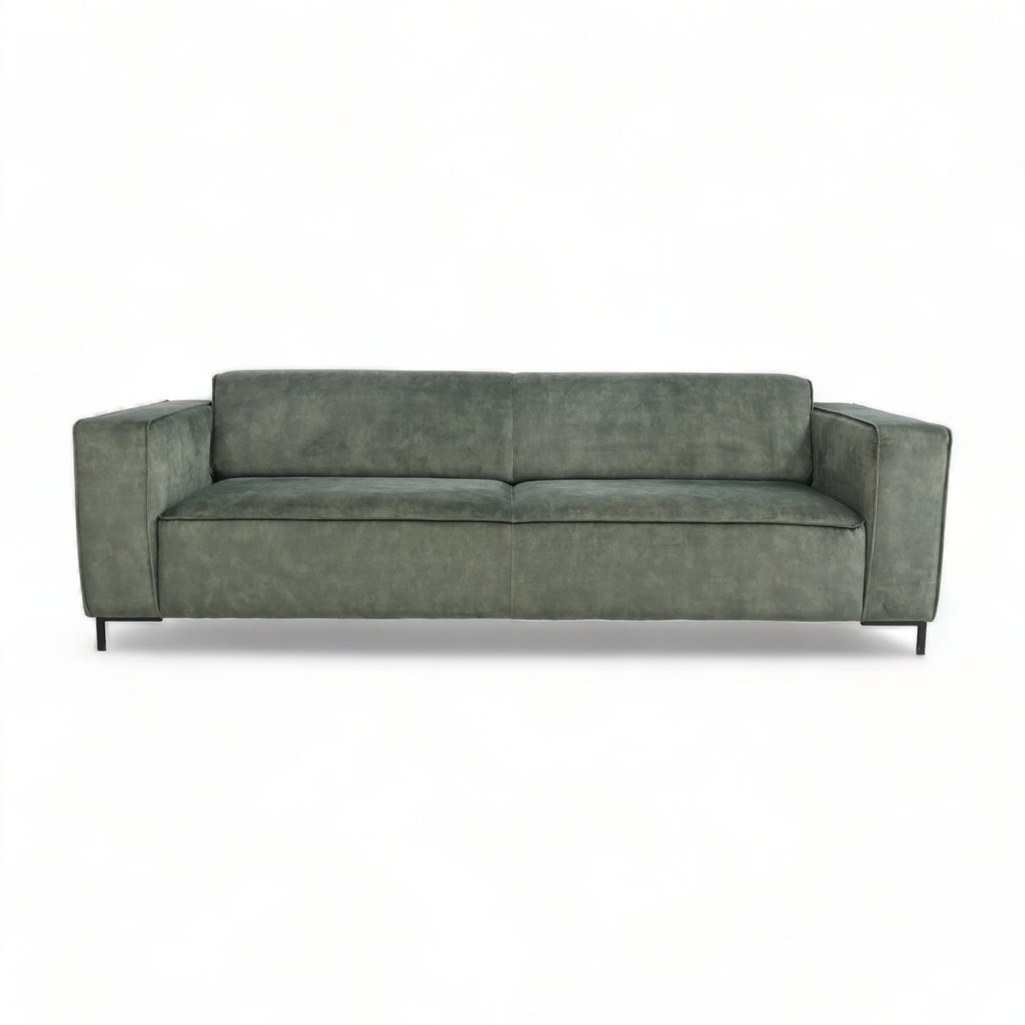 Nyrenset | Mørk grønn Skeidar 3-seter sofa i velur