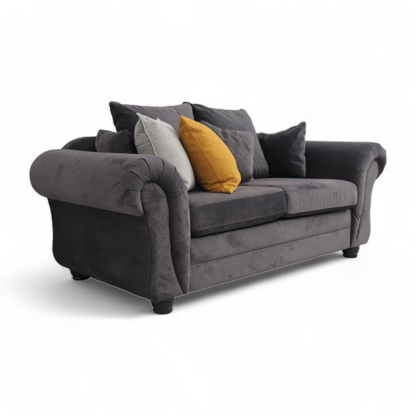 Nyrenset  | Mørk grå 2-seter sofa