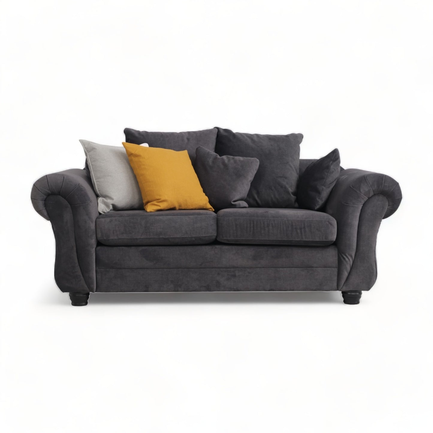 Nyrenset  | Mørk grå 2-seter sofa