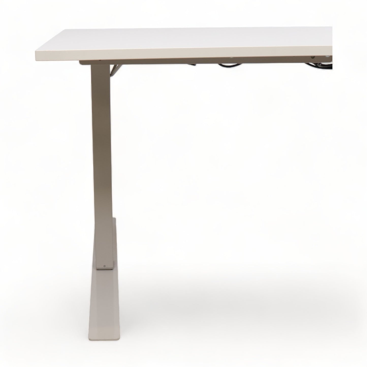 Kvalitetsikret | 160x80cm Elektrisk ståbord, hvit/grå