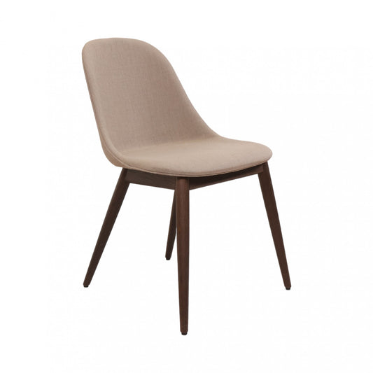 Rengjort | MENU Harbour Side Dining Chair, Wooden Base, upholstered