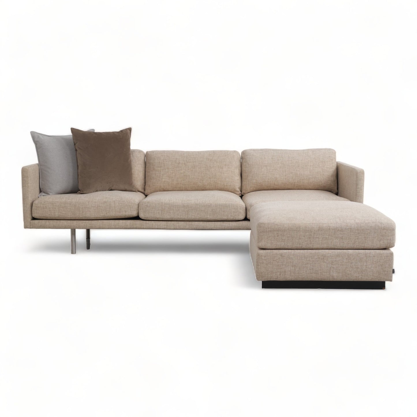 Nyrenset | Beige Bolia 3-seter sofa med Bolia puff