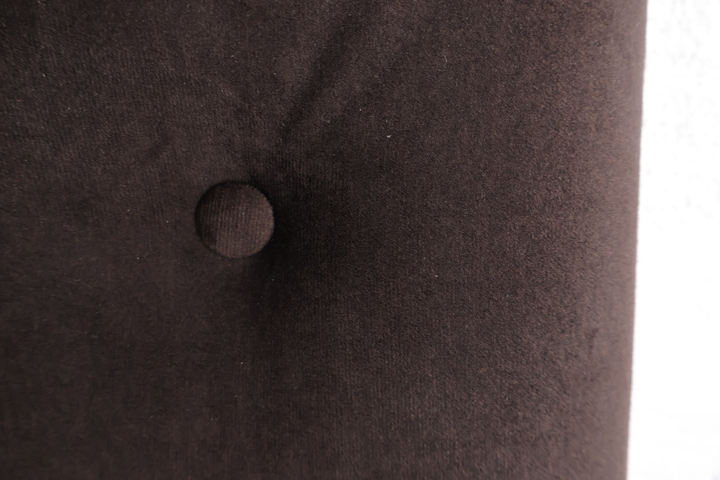 Nyrenset | Mørk Brun Rave Luxor Sengegavl i velur (180x135 cm)