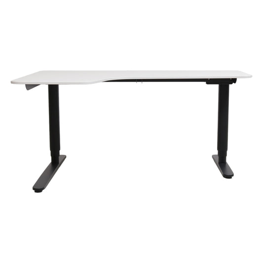 Kvalitetssikret | BEKANT Hjørnearbeidsbord venstre sitte/stå, 160cm