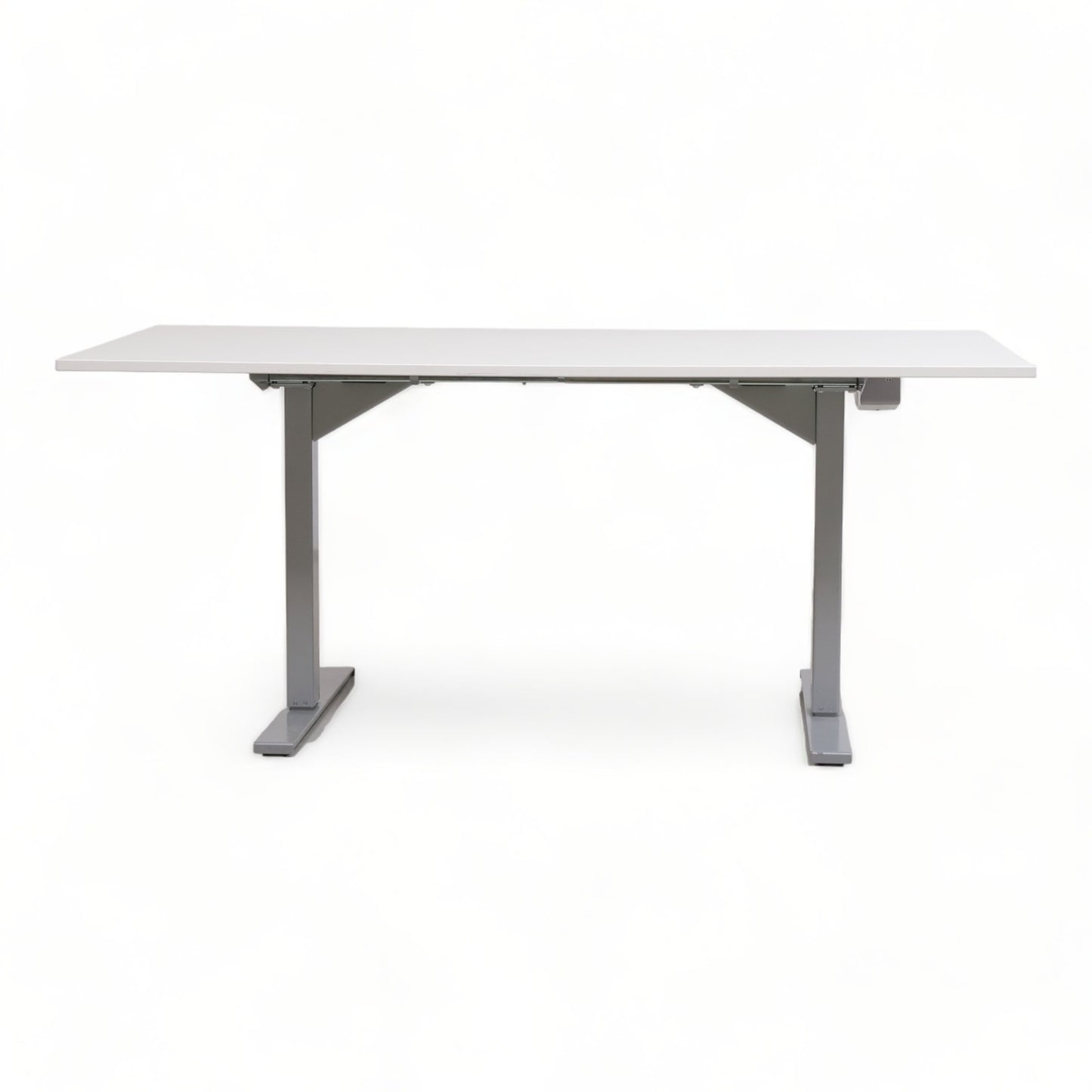 Kvalitetssikret | 160x80cm Elektrisk hev/senk skrivebord i hvit farge