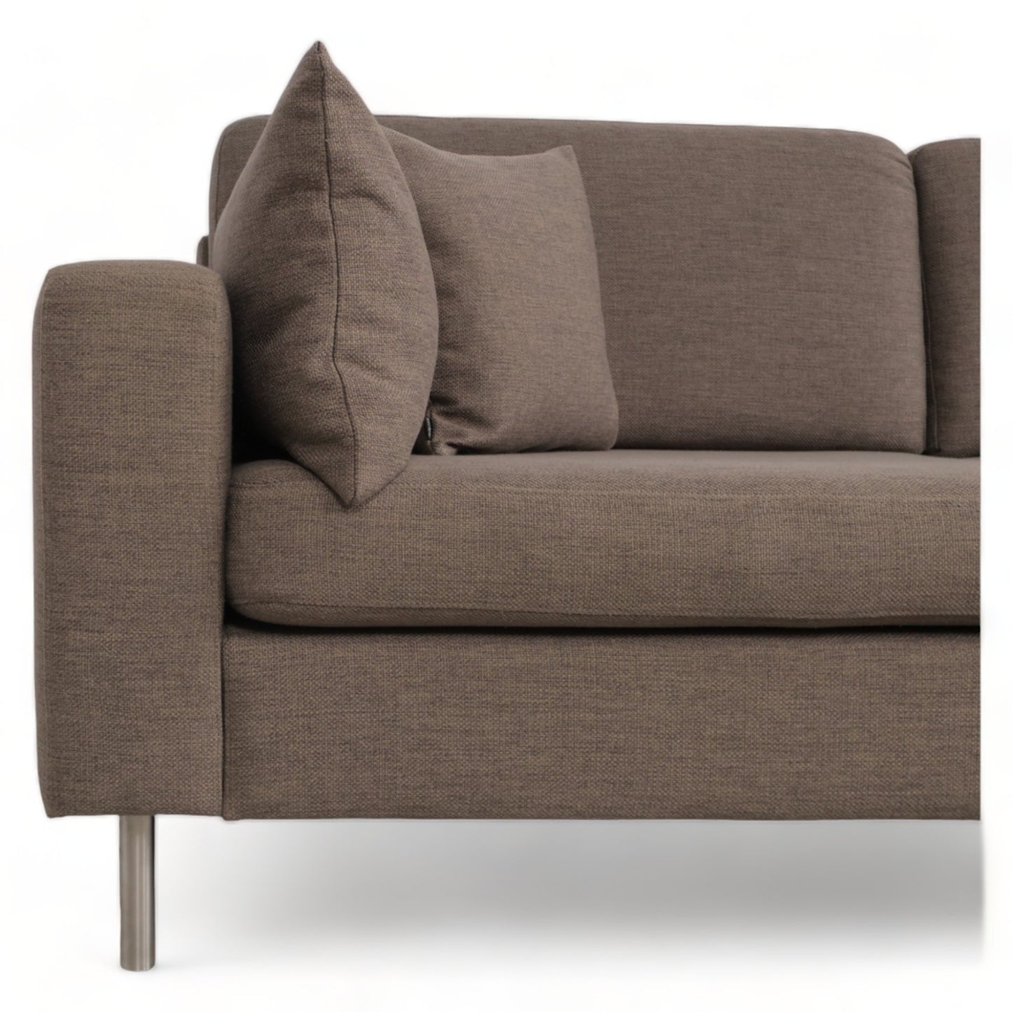 Nyrenset | Brun Bolia Scandinavia sofa med sjeselong med Bolia puff