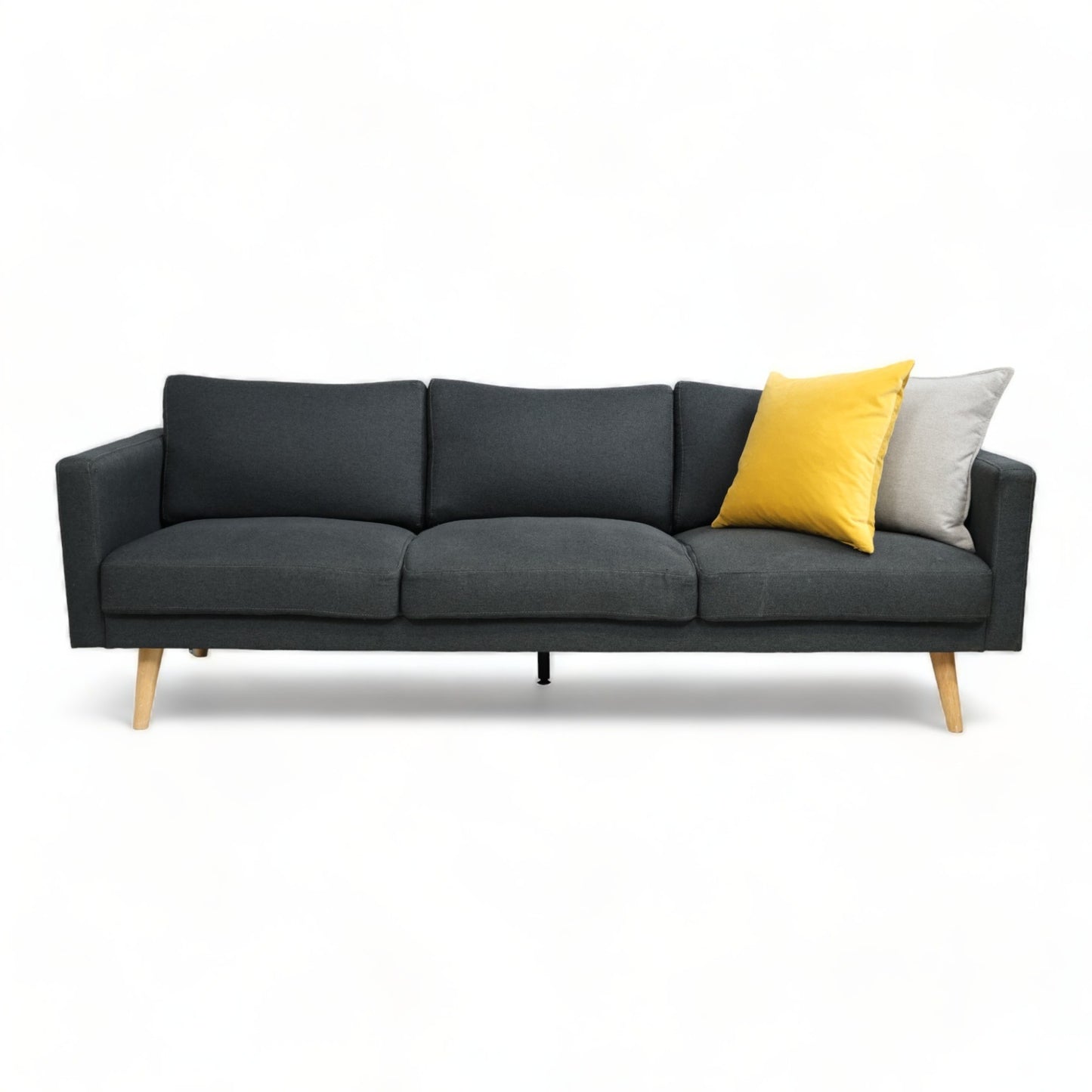 Nyrenset | Mørk grå Stella 3-seter sofa