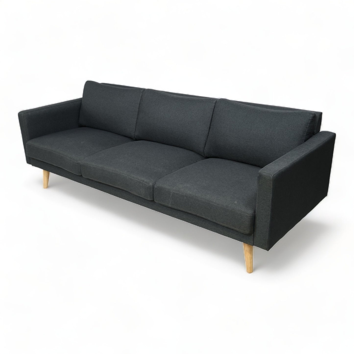 Nyrenset | Mørk grå Stella 3-seter sofa