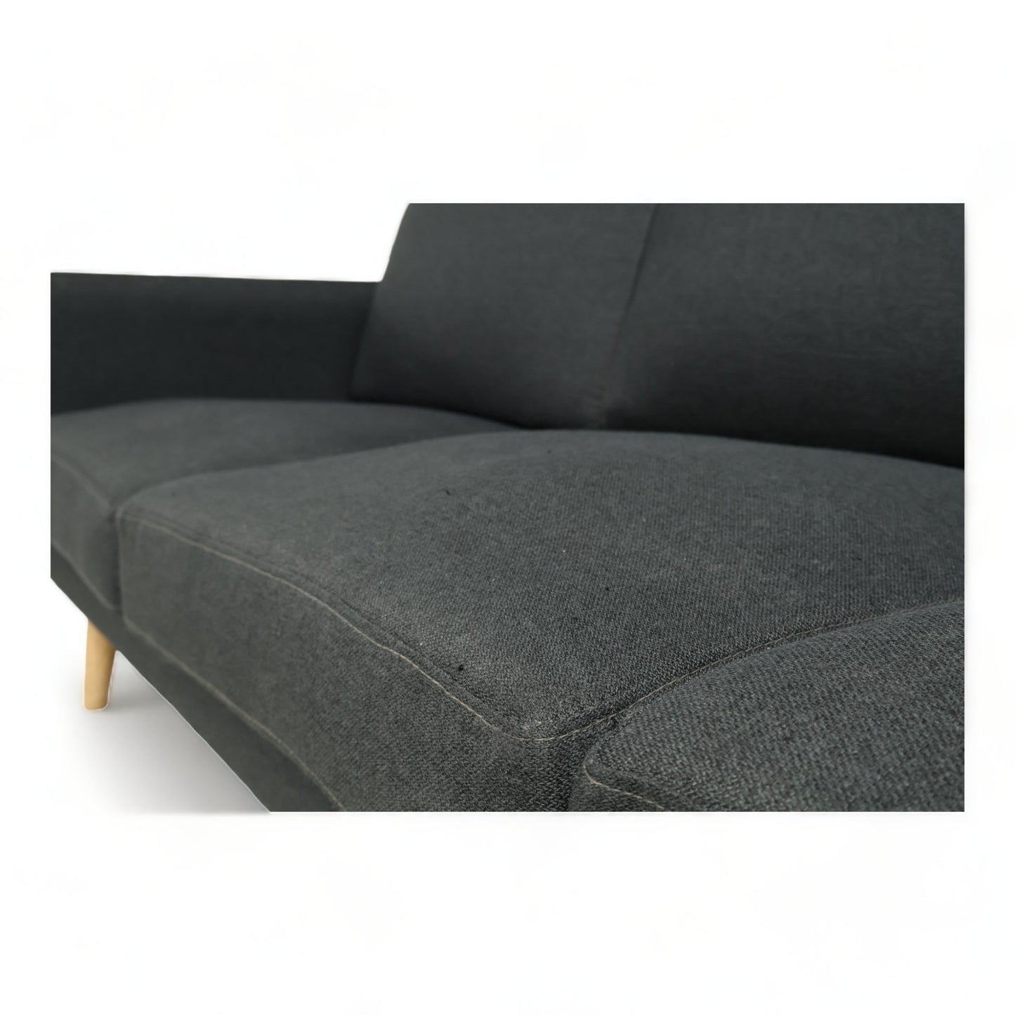 Nyrenset | Mørk grå Stella 3-seter sofa