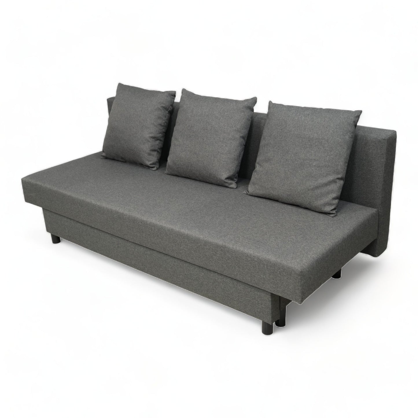 Utmerket tilstand | Mørk grå IKEA Asarum sovesofa
