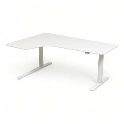 Bekant elektrisk hev/senk skrivebord fra IKEA, hvit laminat, 160x120 cm