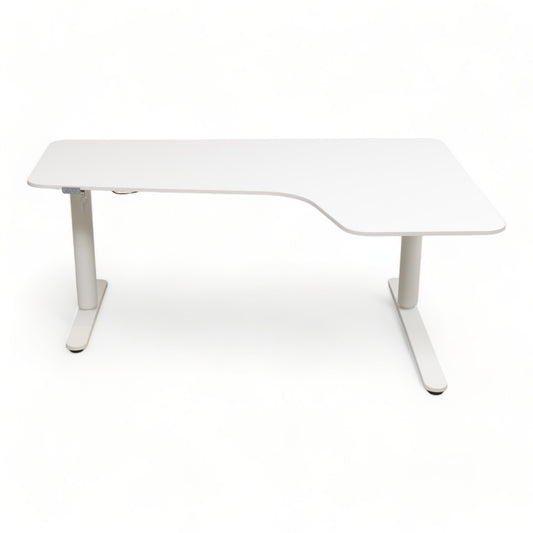 Bekant elektrisk hev/senk skrivebord fra IKEA, hvit, 160x120 cm