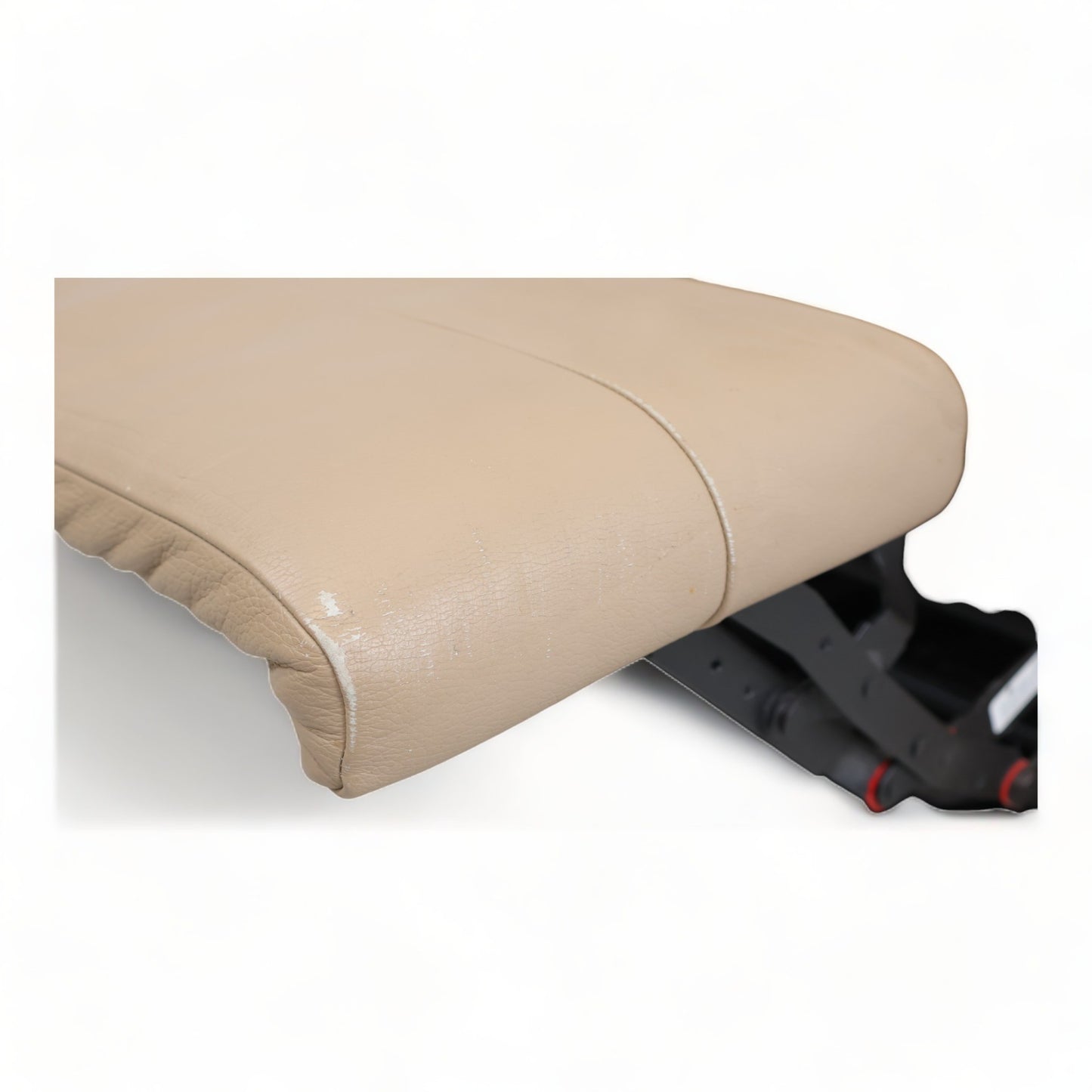 Nyrenset | Beige lenestol med manuell recliner i skinn