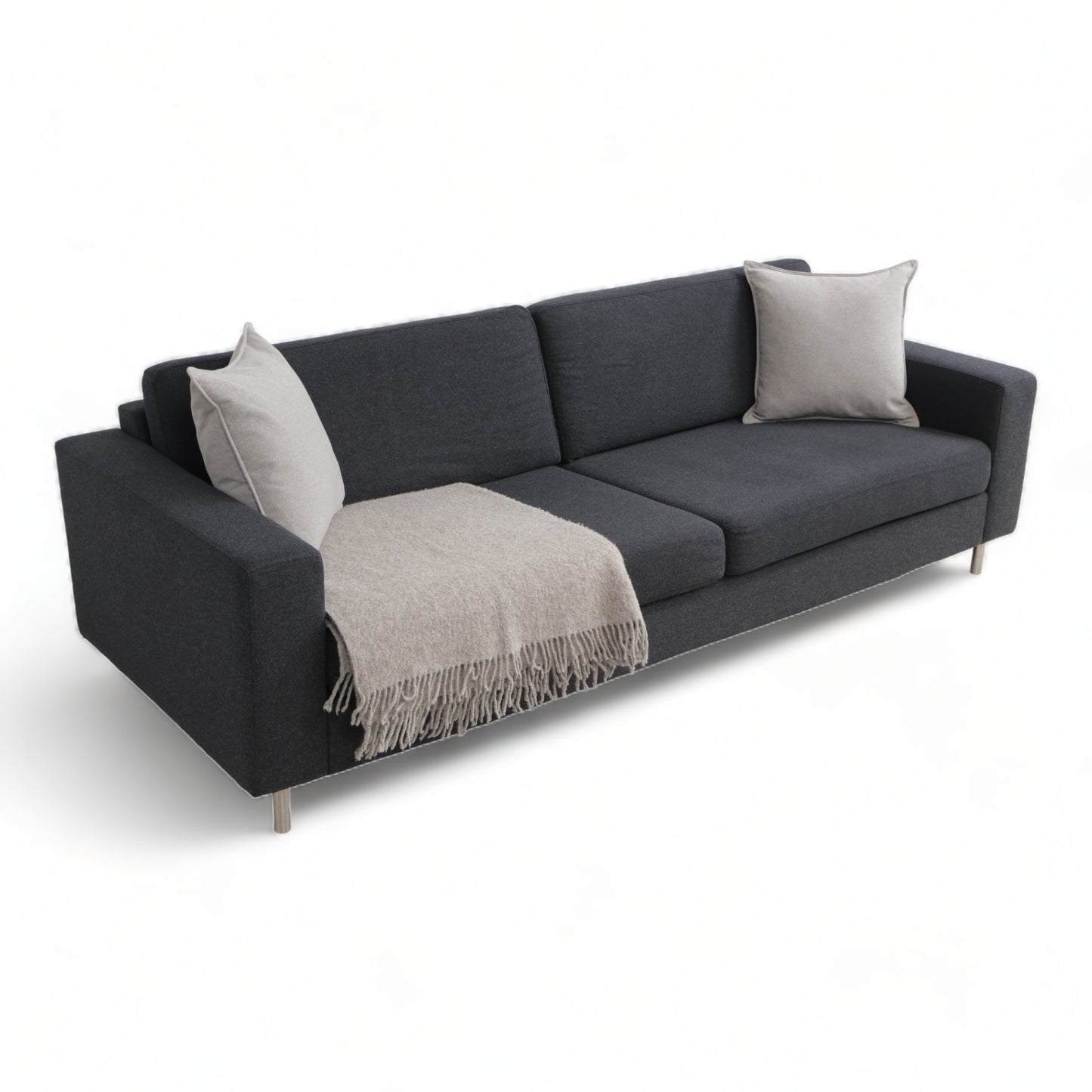 Nyrenset | Sort Bolia Scandinavia 3-seter sofa i ull