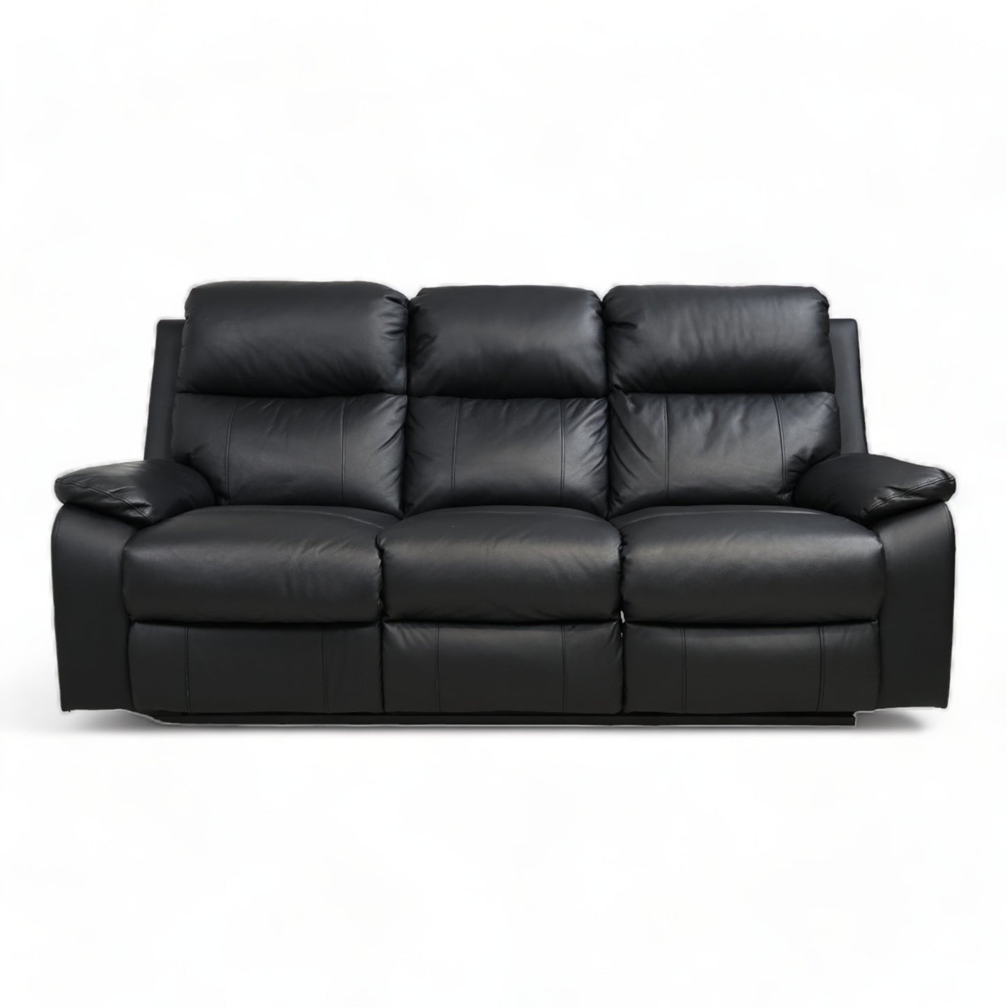 Nyrenset | Sort 3-seter Mora sofa med recliner fra A-Møbler