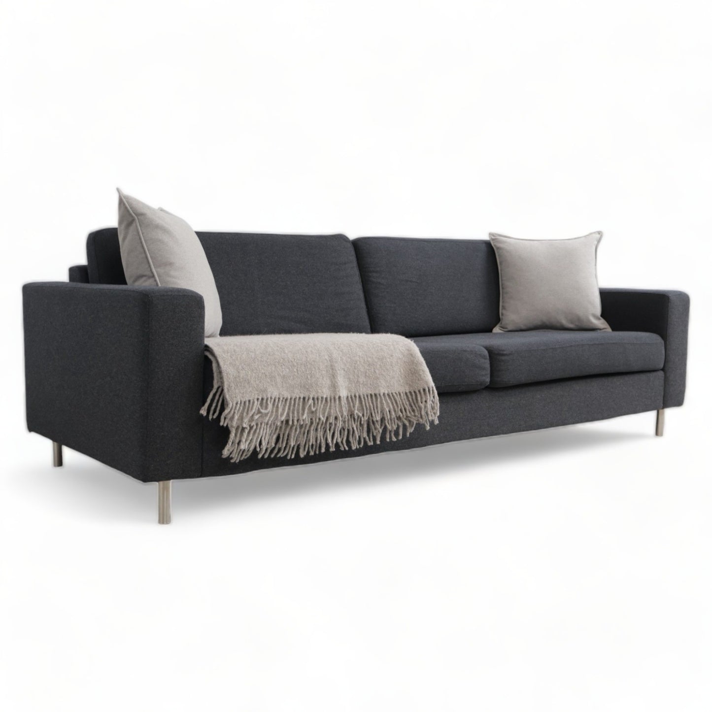 Nyrenset | Sort Bolia Scandinavia 3-seter sofa i ull