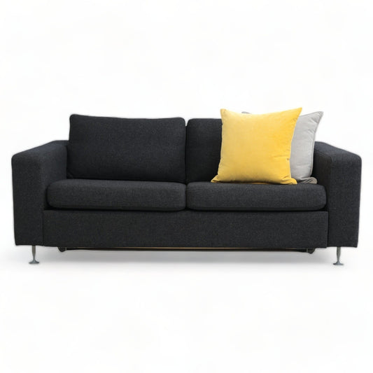 Nyrenset | Sort Bolia Milano 2-seter sovesofa i ull