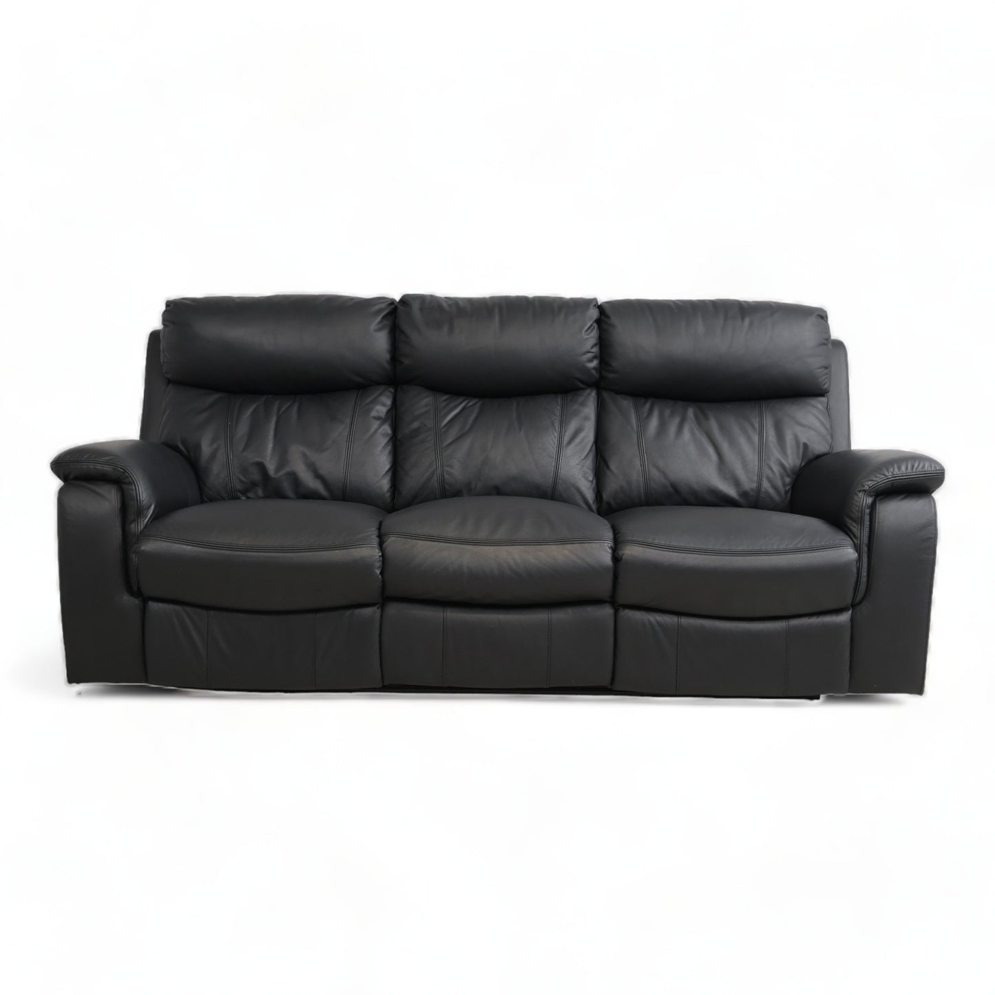 Nyrenset | Sort Mayfield 3-seter sofa med recliner