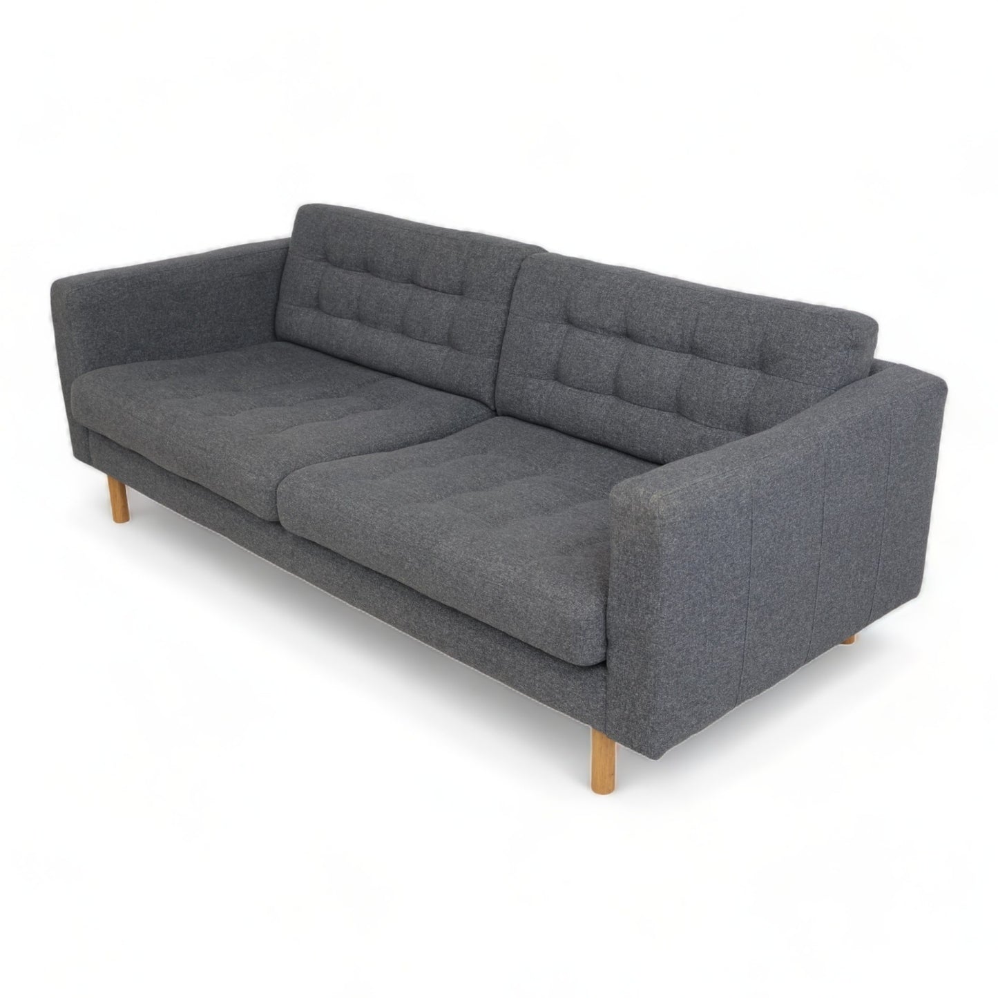 Nyrenset | Mørk grå IKEA Landskrona 3-seter sofa