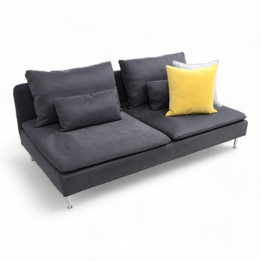 Nyrenset | Mørk grå IKEA Söderhamn 2-seter sofa