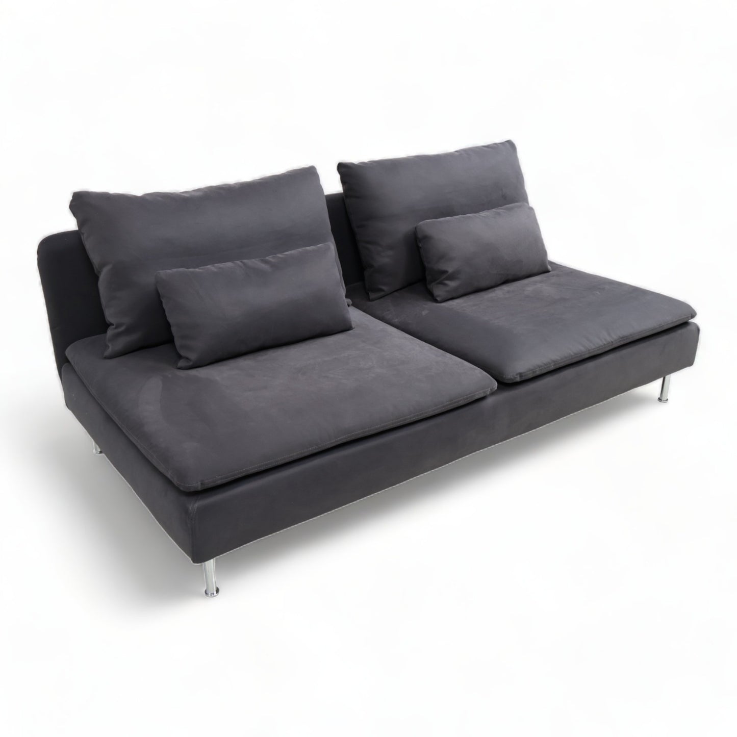 Nyrenset | Mørk grå IKEA Söderhamn 2-seter sofa