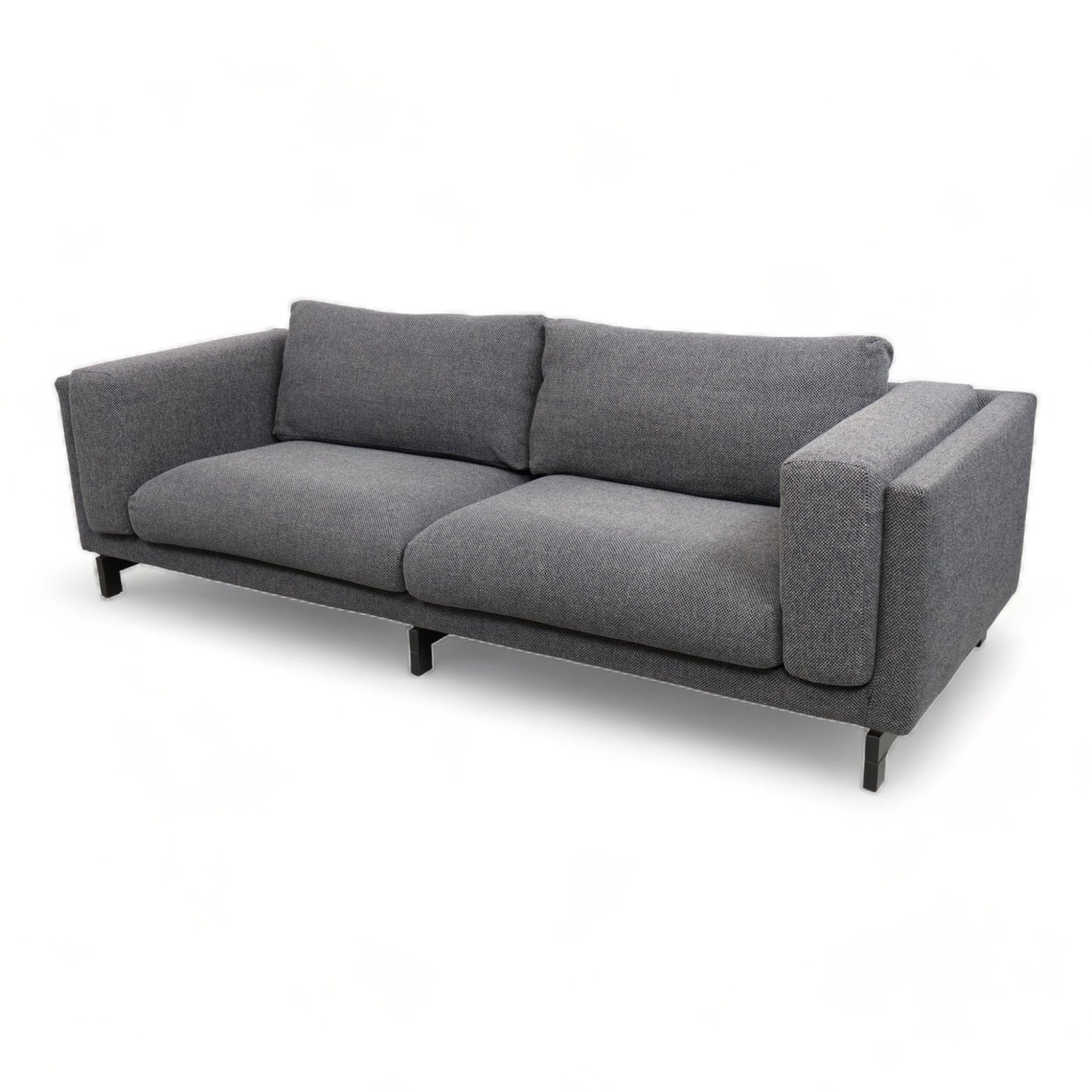 Nyrenset | Mørk grå IKEA Nockeby 3-seter sofa